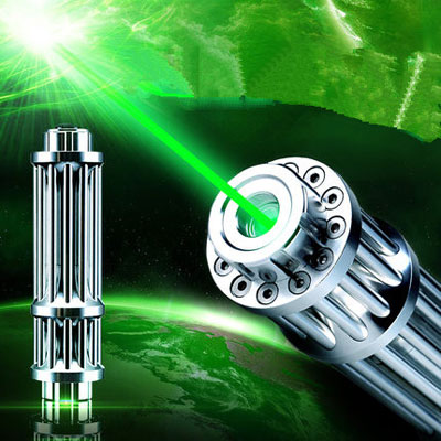 Green 5000mW Gatling Laser Pointer Burns Match/Cigarette 5in1 Class IV For Sale