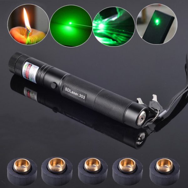 3000mW 532nm Powerful Green Laser Pointer Burning Match with Key Lock Class 4 For Sale
