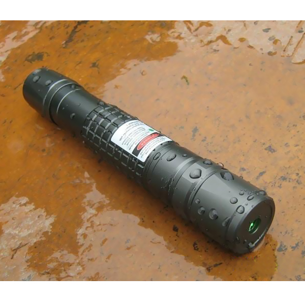 200mW waterproof green laser flashlight with 18650 battery