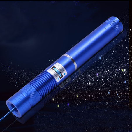 Strong Powerful 3000mW 450nm Blue Laser Pointer Adjustable Flashlight Burning Cigarette