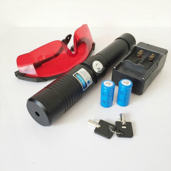 HTPOW 30000mW 450nm Wavelength Blue Laser Pointer with Safety Key Lock