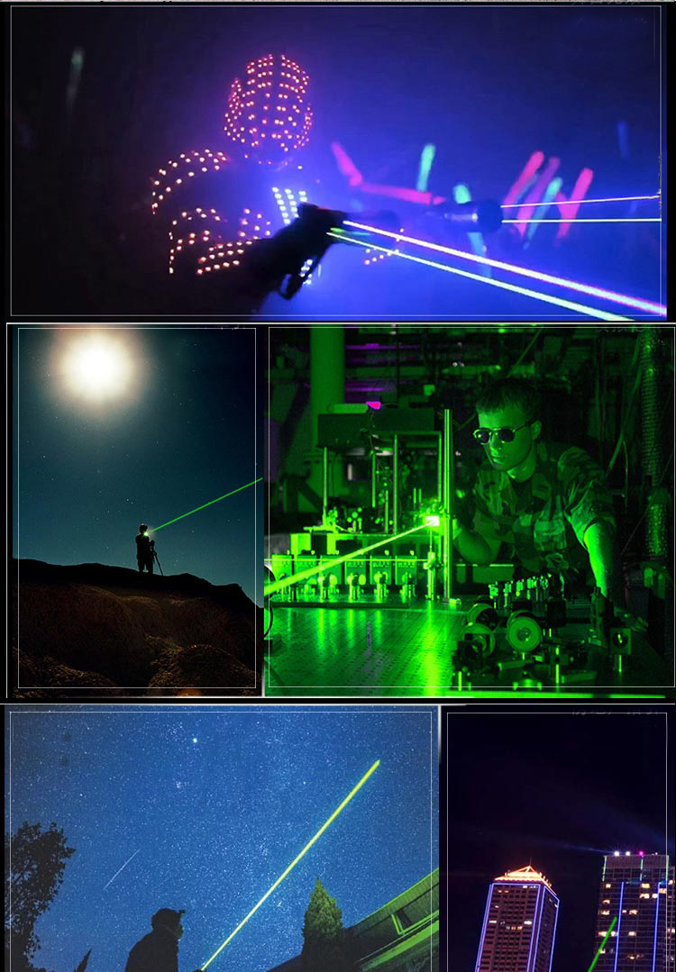 many powerful laser pointers light effect diagram