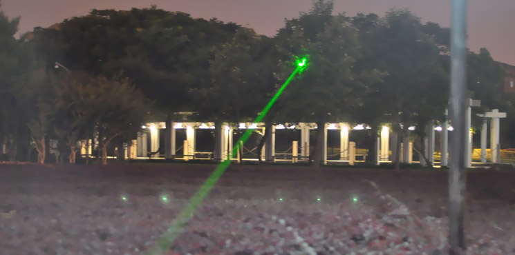 stages 50mw green laser