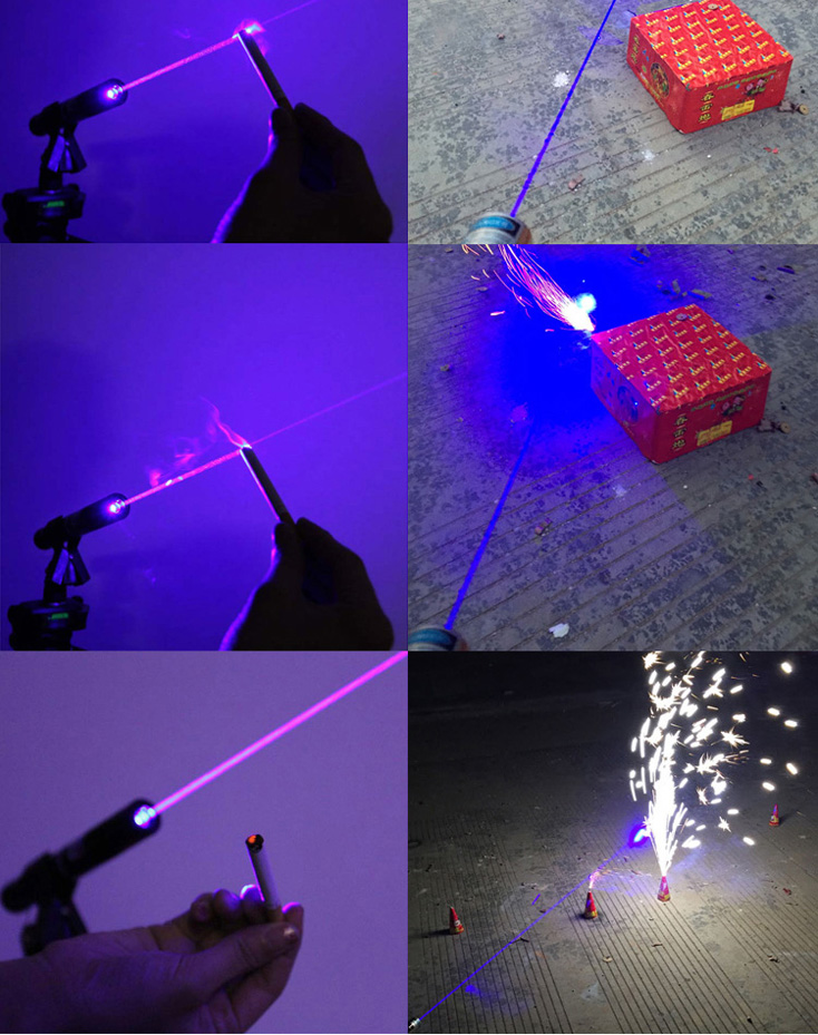 HTPOW High Powered 10000mW Burning Lasers Pointers Light Cigarette/Match Adjustable Flashlight